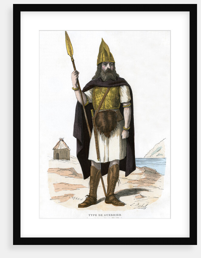 Warrior, possibly Gallic or Frankish by Michelz
