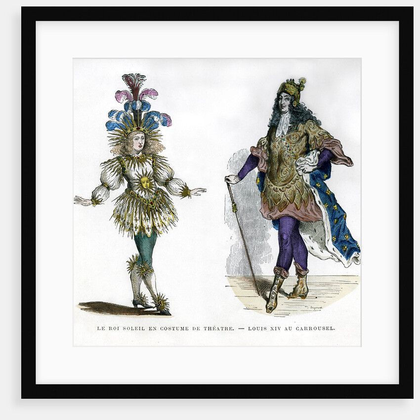 Sun King theatre costume, and King Louis XIV of France by Anonymous