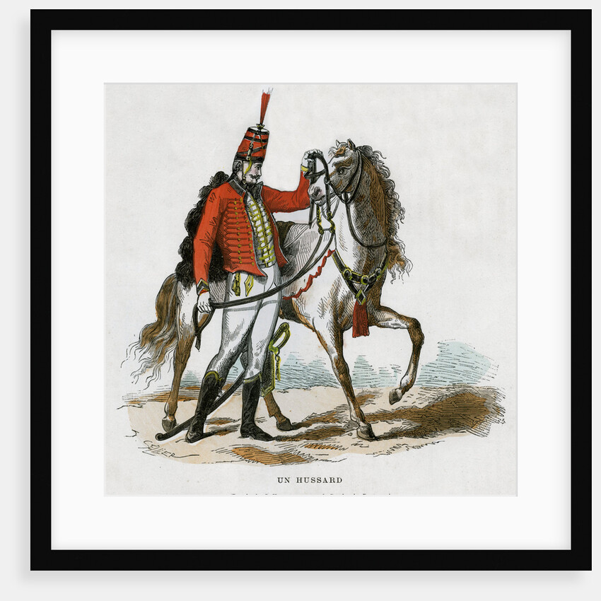 A hussar by Jean Duplessis-Bertaux