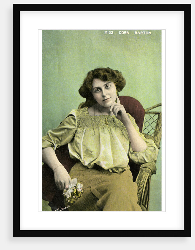 Dora Barton, British actress by RW Thomas