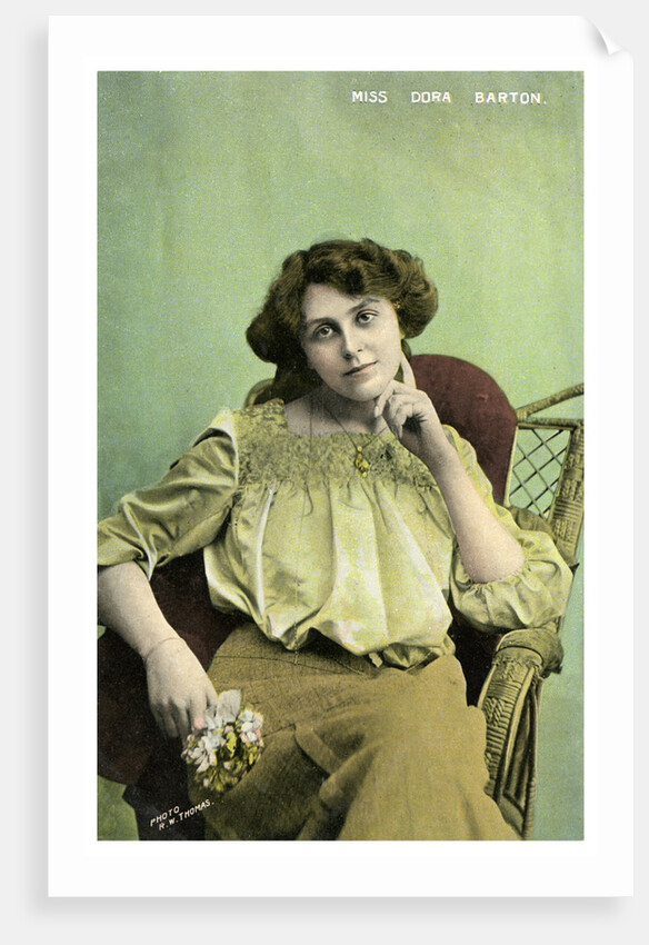 Dora Barton, British actress by RW Thomas