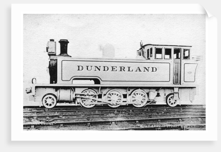 Tank engine, steam locomotive built by Kerr, Stuart and Co by Raphael Tuck