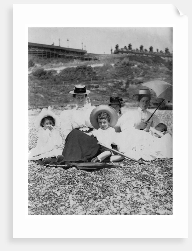 People on a beach by Anonymous