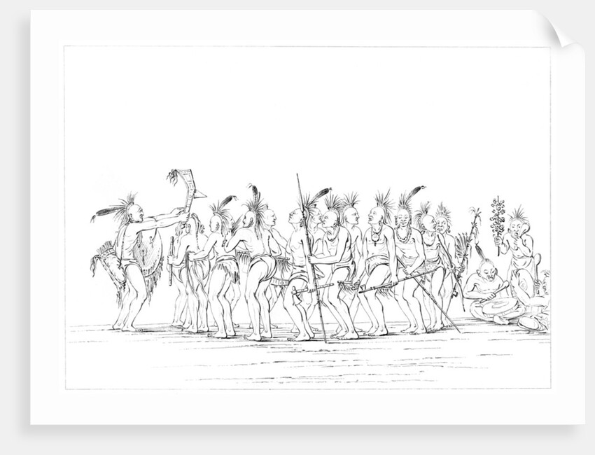 Slave dance, Sac and Fox, Rock Island, Upper Mississippi by Myers and Co