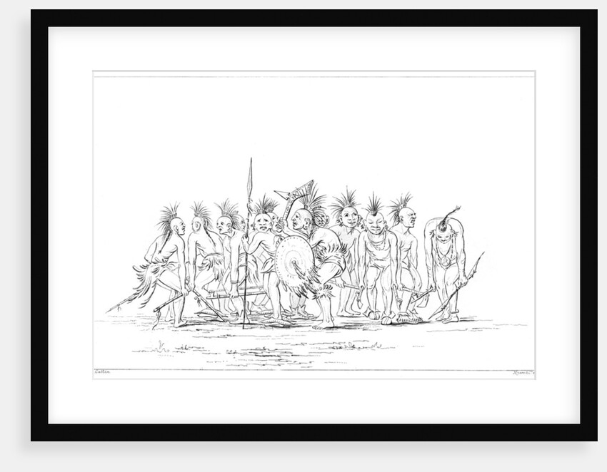 Begging dance, Sac and Fox, Rock Island, Upper Mississippi by Myers and Co