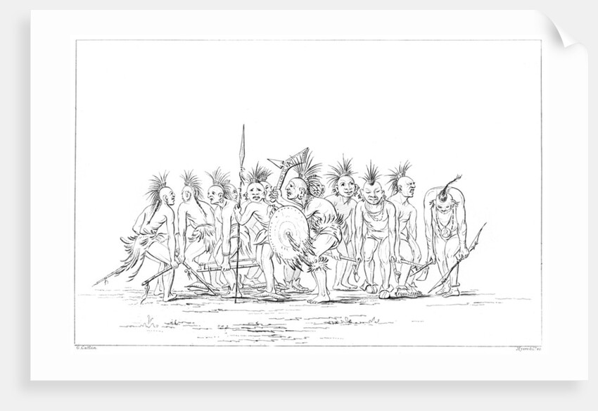 Begging dance, Sac and Fox, Rock Island, Upper Mississippi by Myers and Co