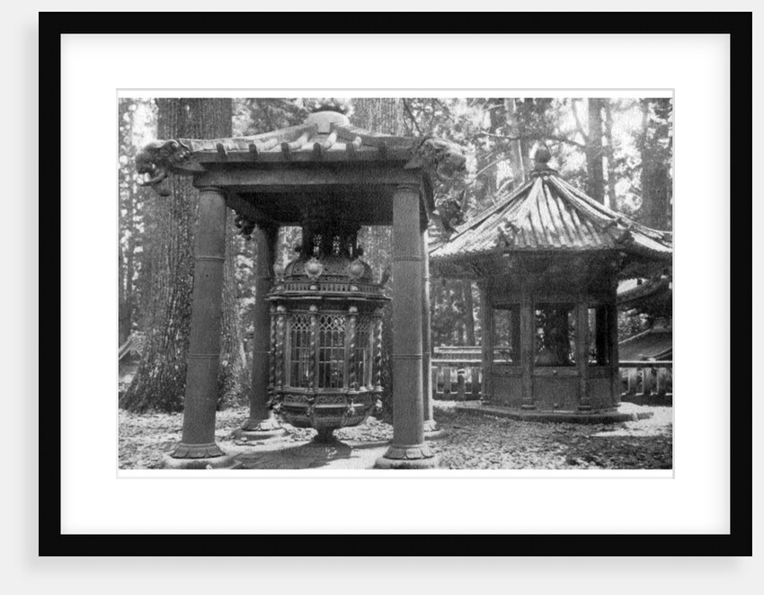 Bronze lantern from Korea and candelabrum from Holland, Japan by Anonymous