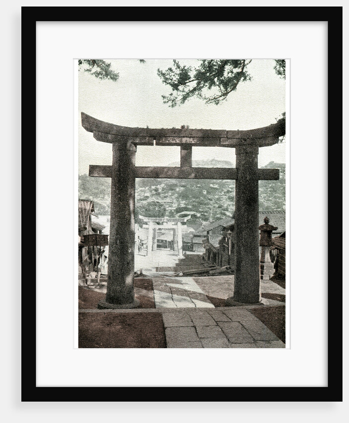 Stone torii, Suwa Temple, Nagasaki, Japan by Anonymous
