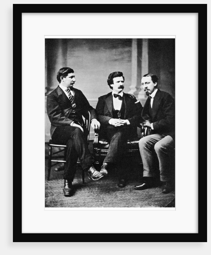 Alfred Townsend, Mark Twain and David Gray by Anonymous