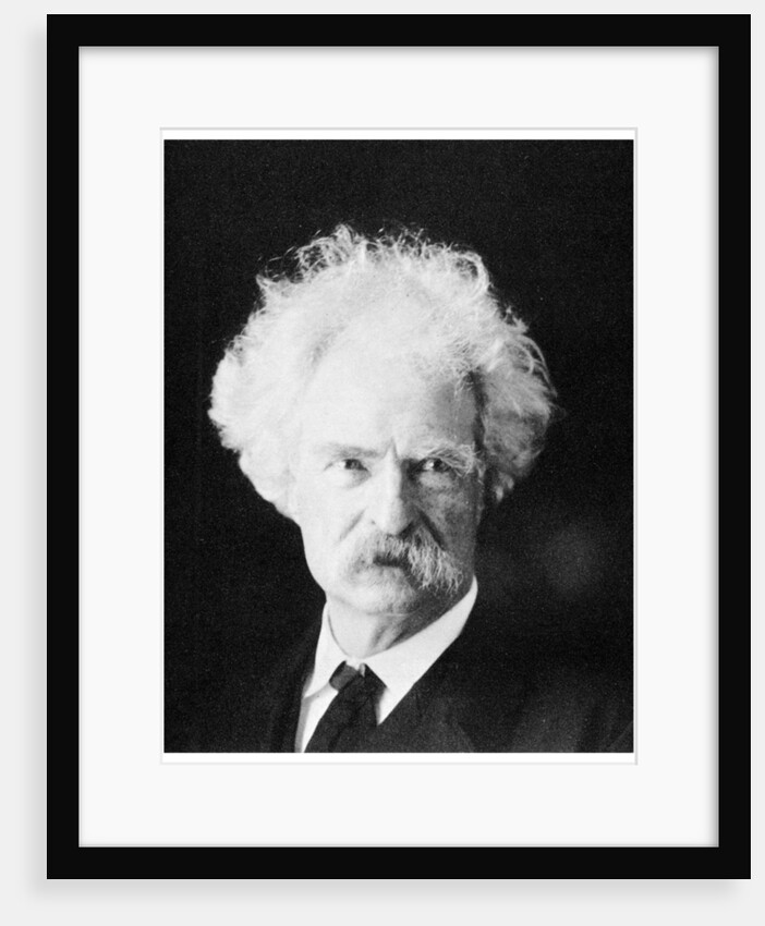 Mark Twain, American novelist, in his later years by Anonymous