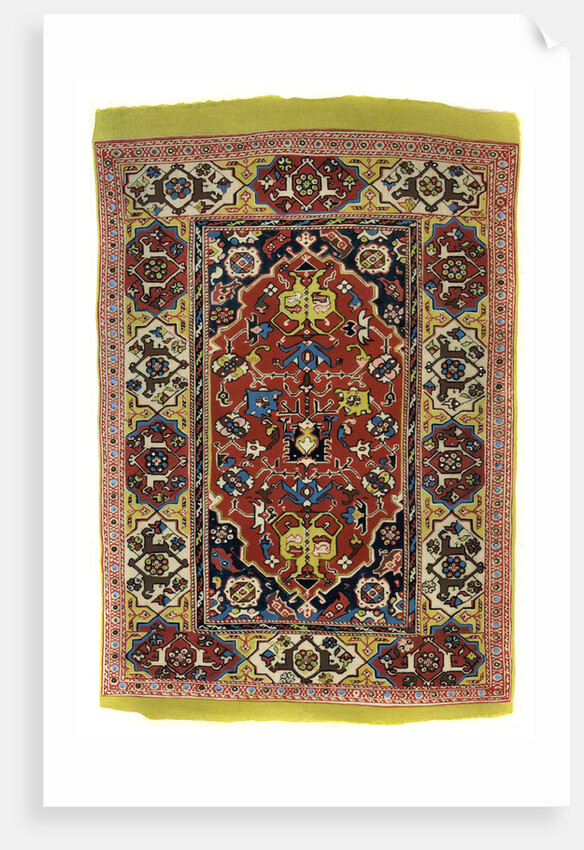 Knotted wool carpet by Anonymous