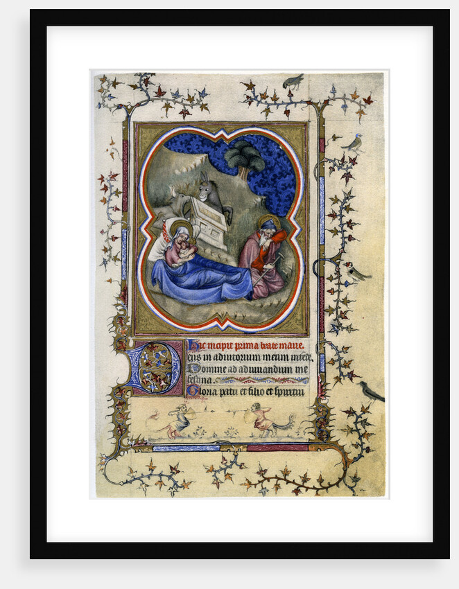The Nativity, from a Book of Hours and Missal c1370 by Anonymous