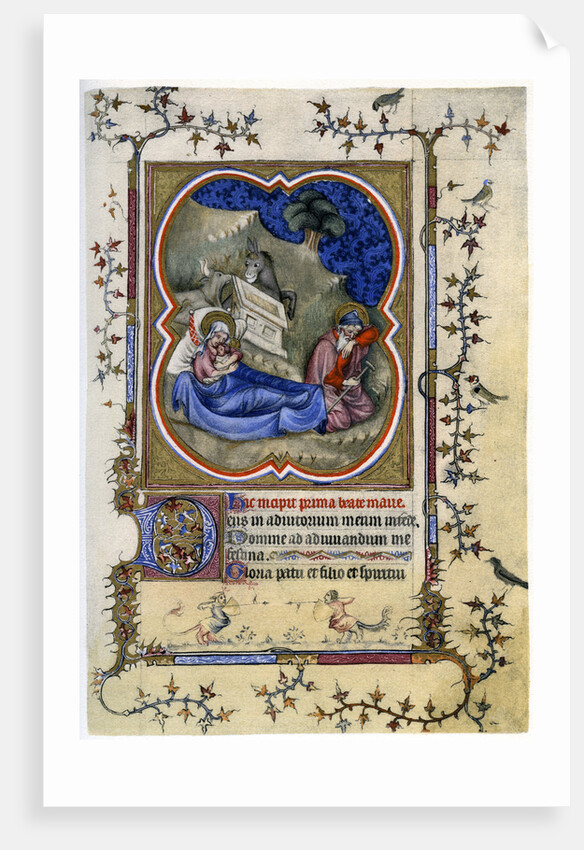The Nativity, from a Book of Hours and Missal c1370 by Anonymous