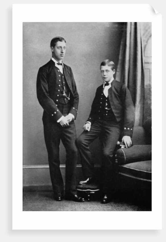 Prince Albert Victor and Prince George during the voyage of the 'Bacchante' by Herbert Numan