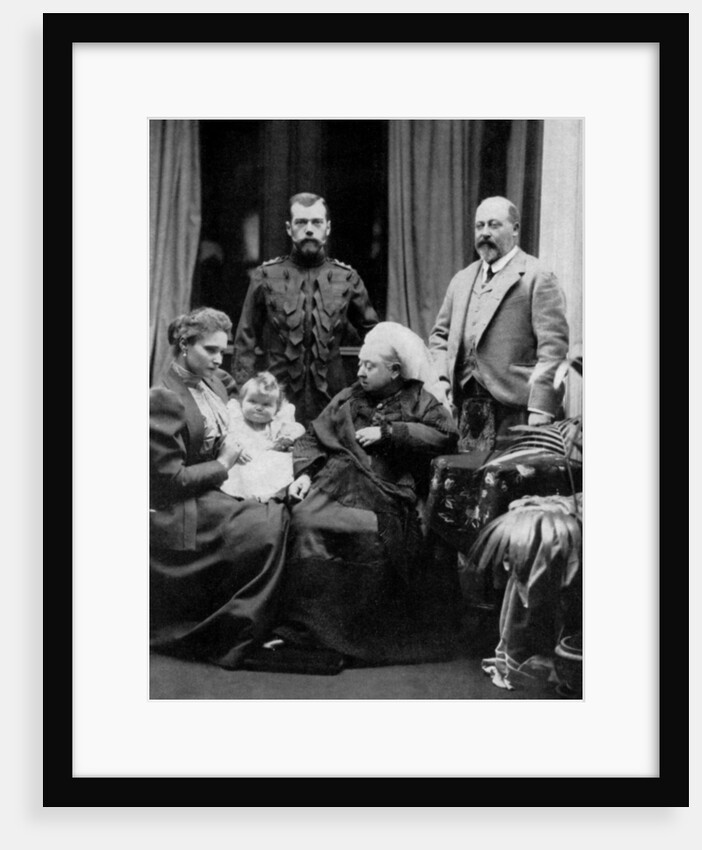 Russian and British royal families at Balmoral, Scotland by W&D Downey