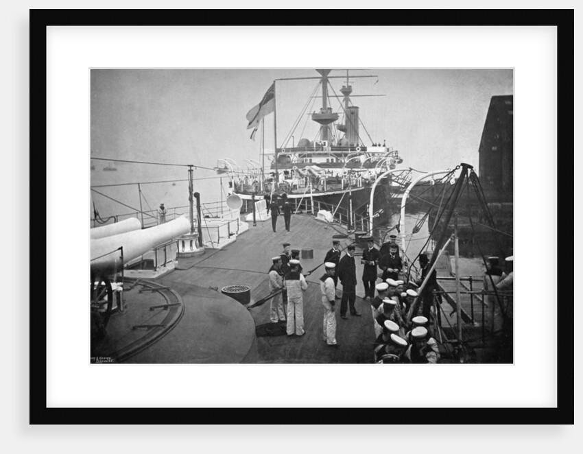The battleship HMS Resolution, Portsmouth, Hampshire by Gregory & Co