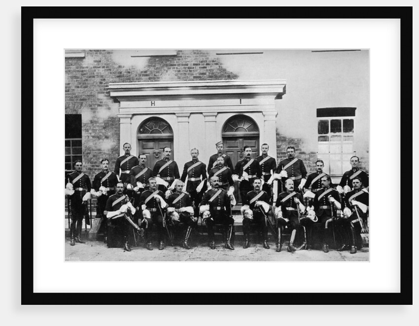 The officers of the 1st Royal Dragoons, Island Bridge Barracks, Dublin, Ireland by J Robinson & Son