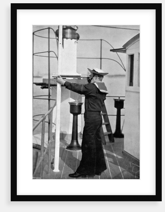 A look-out on the bridge of a British warship by Gregory & Co