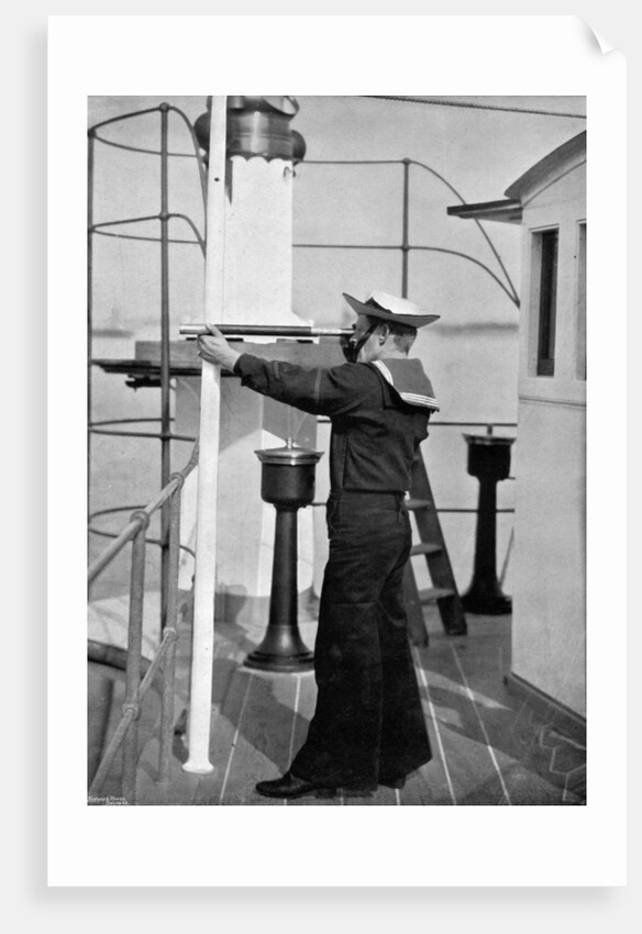 A look-out on the bridge of a British warship by Gregory & Co