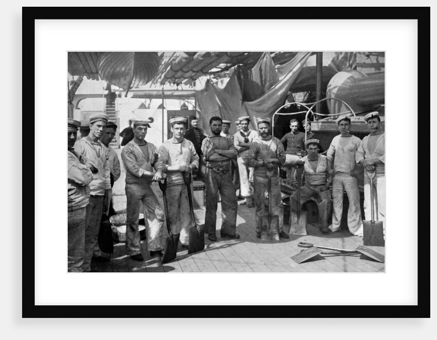 Some of the stokers of the battleship HMS Camperdown by Gregory & Co