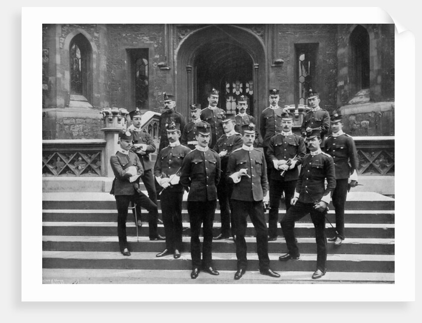 Officers of the 1st Suffolk Regiment at the Tower of London by WW Rouch