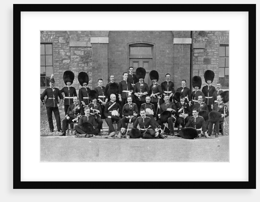 An inspection group of officers of the 1st Scots Guards by Robinson & Sons