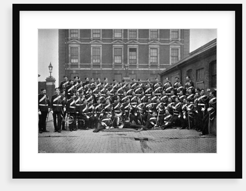 Non-commissioned officers of the 1st Life Guards at Knightsbridge Barracks, London by Gregory & Co