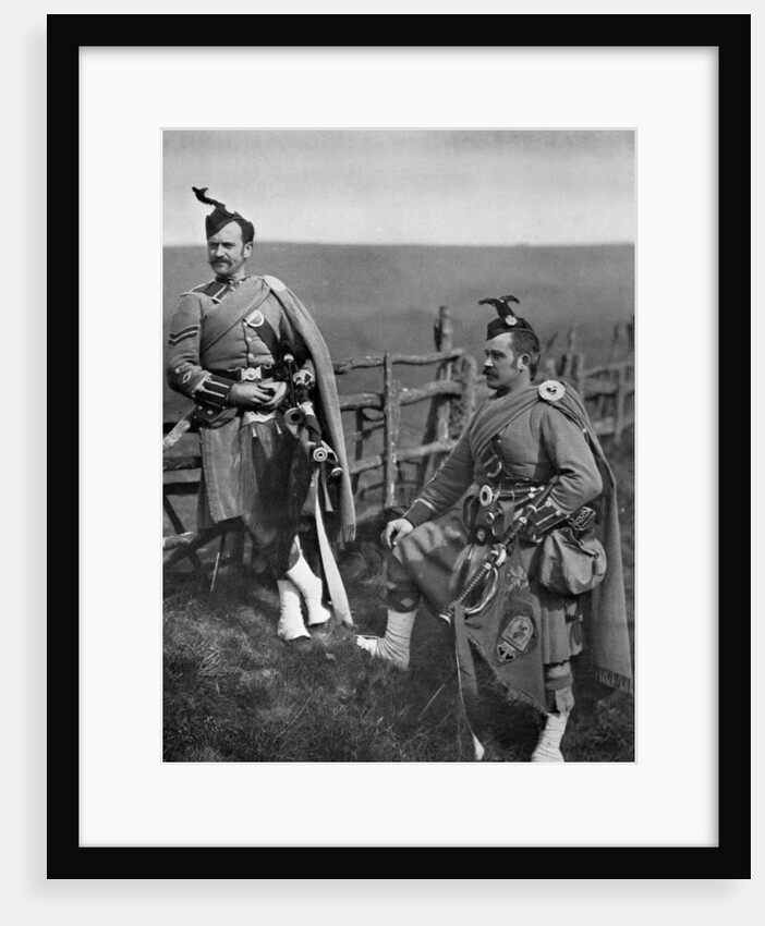 Pipe-Major Reith and Corporal-Piper Reith of the London Scottish by Gregory & Co