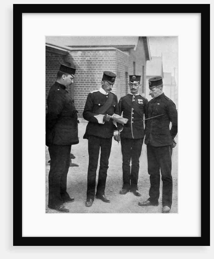 The battalion staff of the 'Die Hards' by Gregory & Co