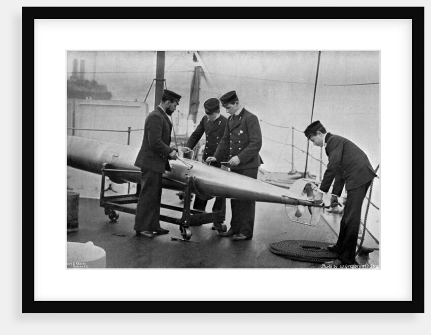 Torpedo instruction on board HMS Theseus by W Gregory