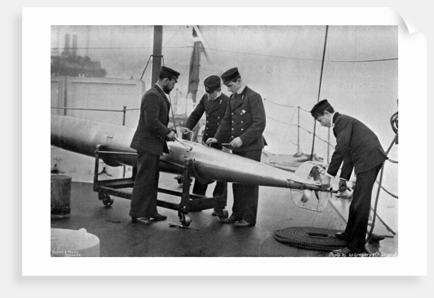 Torpedo instruction on board HMS Theseus by W Gregory