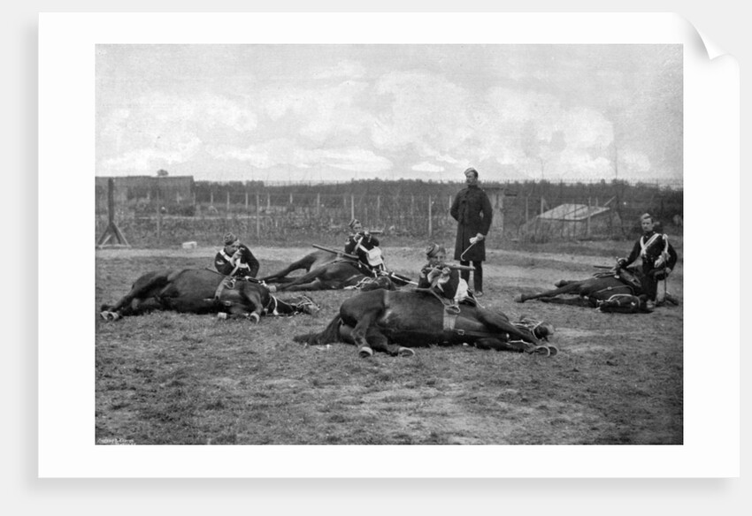 A party of the 4th (Queen's Own) Hussars skirmishing dismounted by Gregory & Co