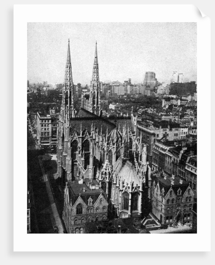 St Patrick's Cathedral, New York City, USA by Ewing Galloway