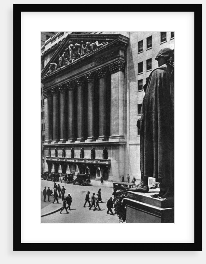 New York Stock Exchange, New York City, USA by Ewing Galloway