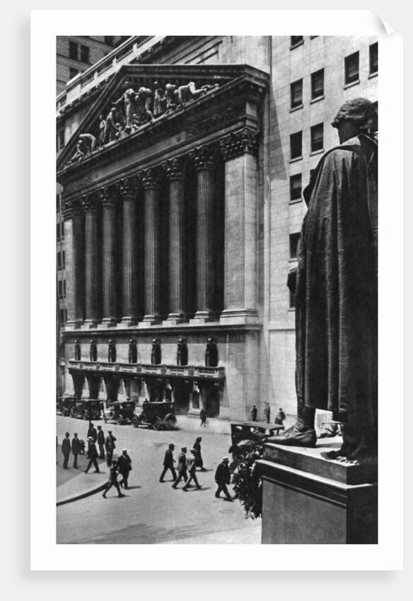 New York Stock Exchange, New York City, USA by Ewing Galloway