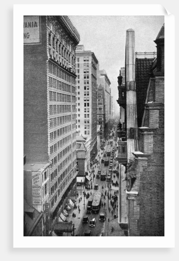 Chestnut Street, Philadelphia, Pennsylvania, USA by Ewing Galloway