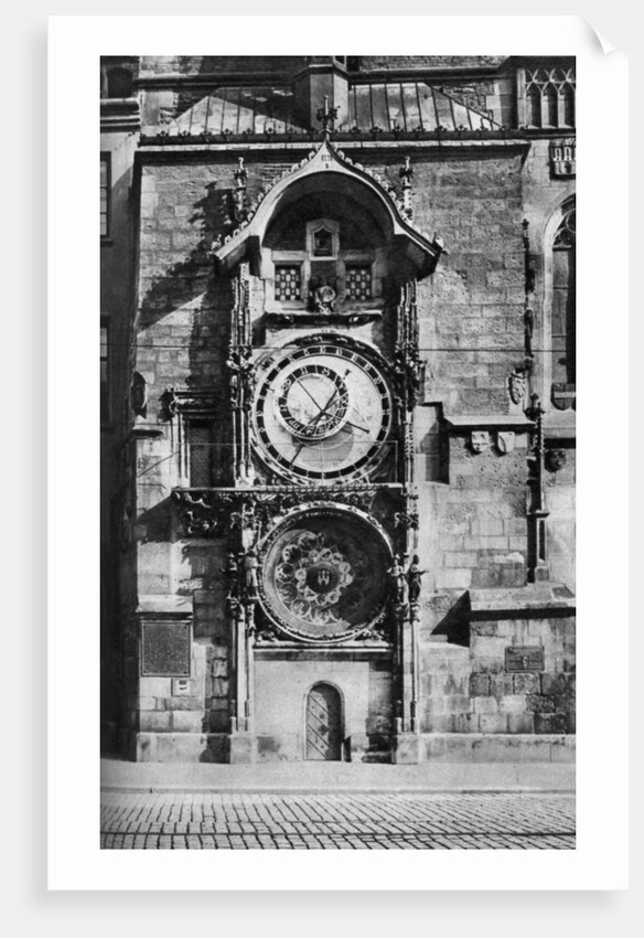 The Prague Astronomical Clock, Czechoslovakia by Anonymous