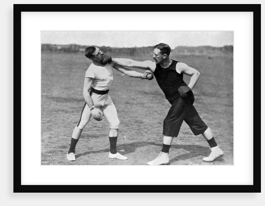 'The art of boxing, the right under the chin', Aldershot, Hampshire by Gregory & Co