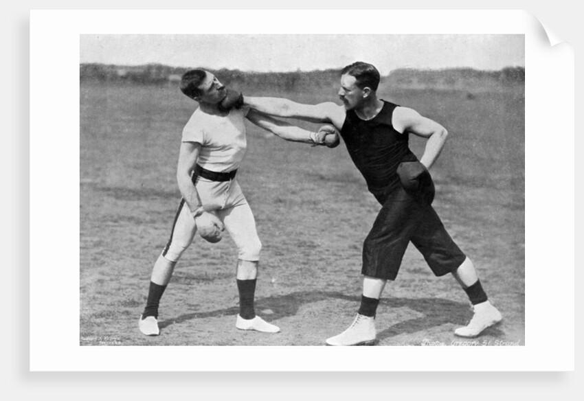 'The art of boxing, the right under the chin', Aldershot, Hampshire by Gregory & Co