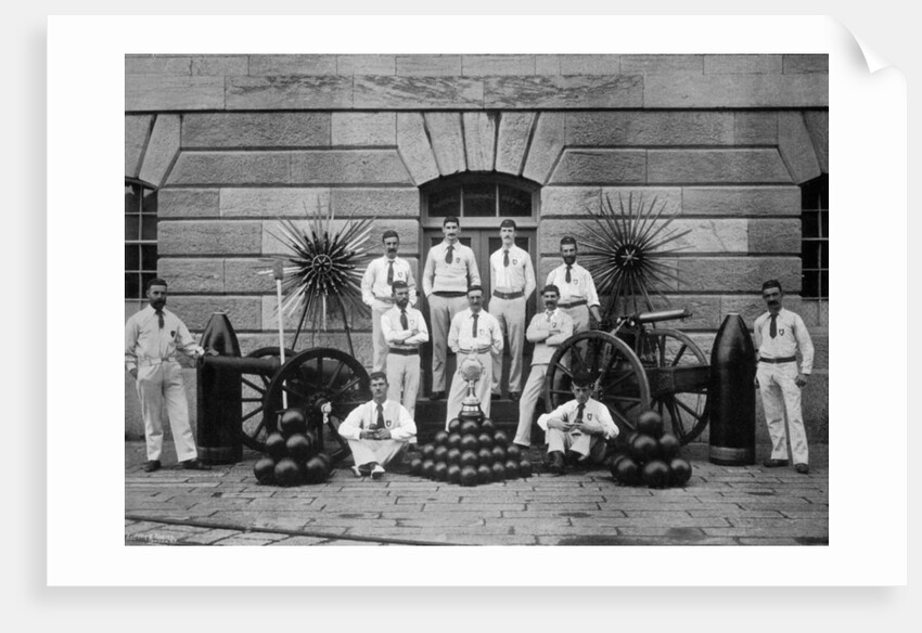 Senior league Cricket XI of the Royal Naval Ordnance Department, Plymouth, Devon by WM Crockett