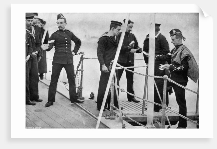 The ship's postman coming on board by Gregory & Co