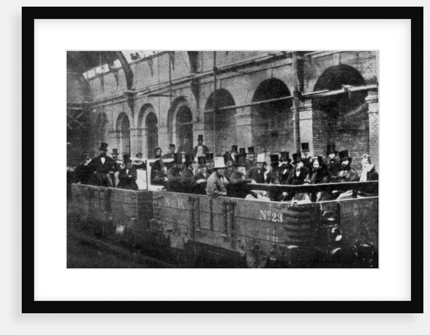 Prime Minister William Gladstone opens the Metropolitan Railway, London by Anonymous