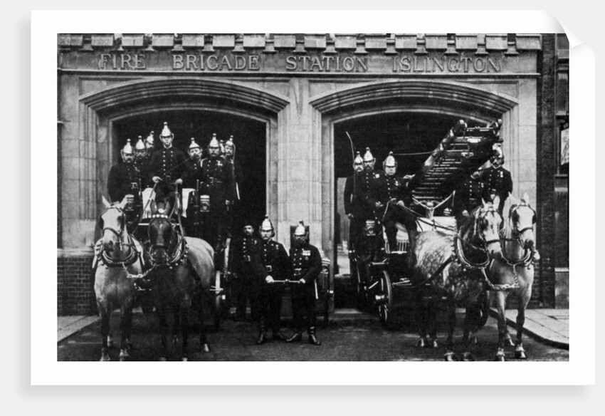 Islington fire brigade, London by Anonymous