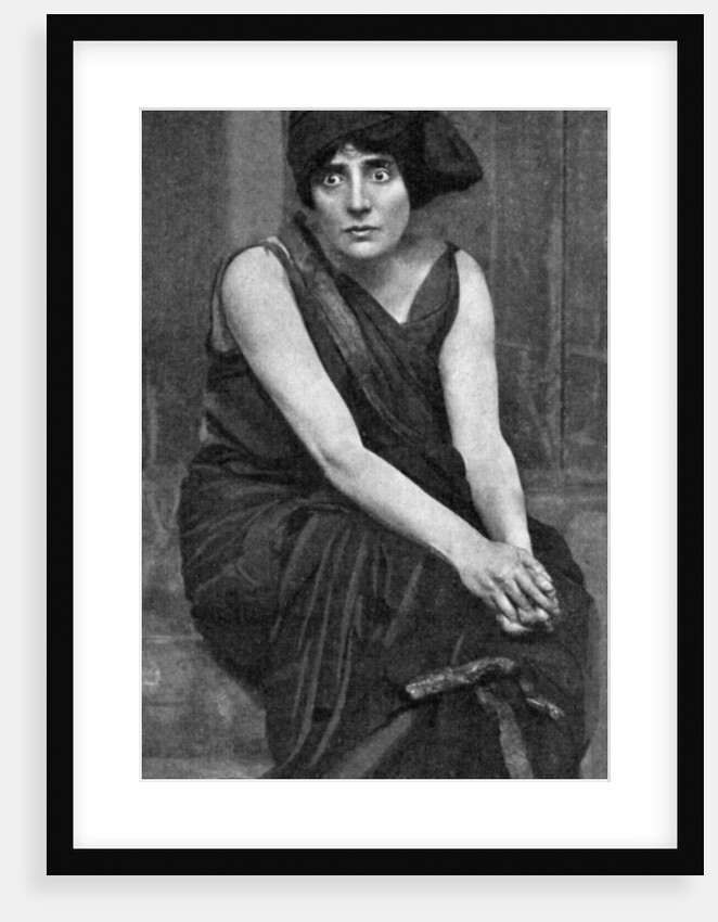 Mrs Patrick Campbell, British stage actress, in the role of 'Electra' by Anonymous