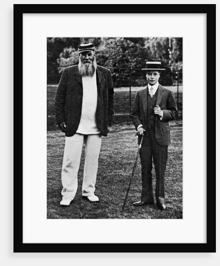 The Prince of Wales and WG Grace by Anonymous