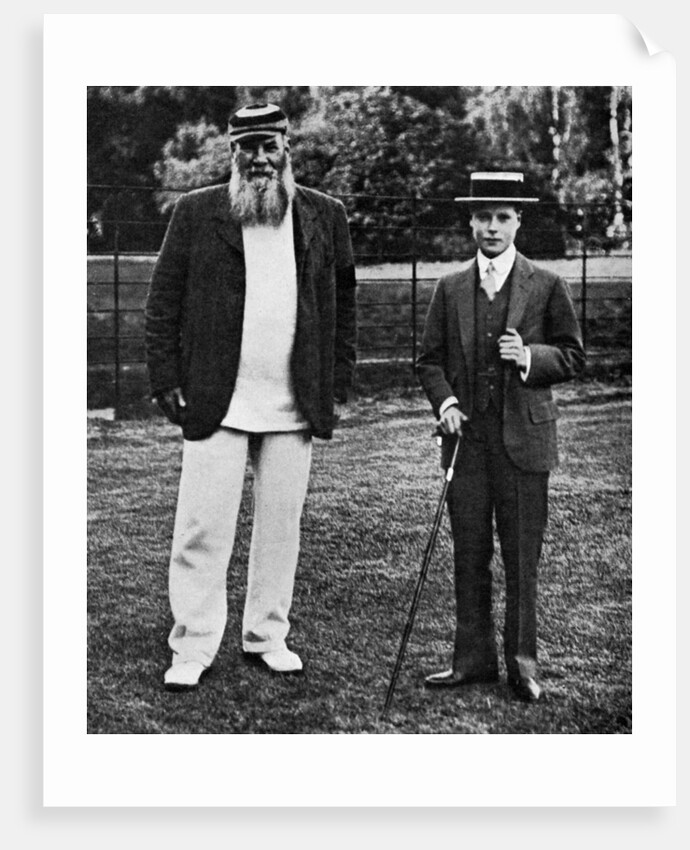 The Prince of Wales and WG Grace by Anonymous