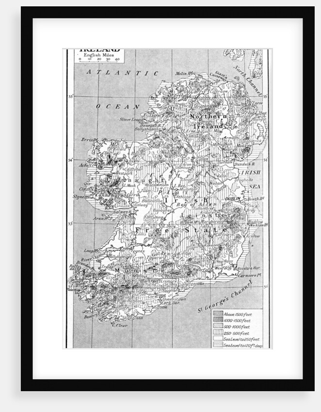 Map of Ireland by Anonymous