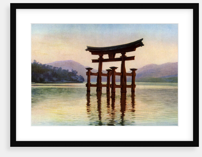 Torii of Itsukushima temple in Miyajima Island, Japan by John Bushby
