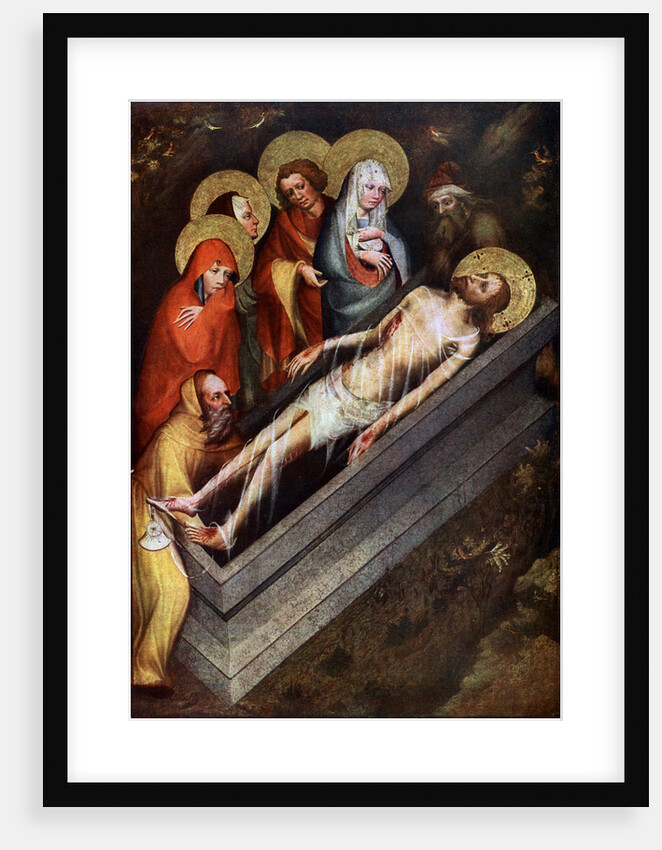 The Tomb of Christ', Master of the Trebon Altarpiece, about 1380 by Master of the Trebon Altarpiece