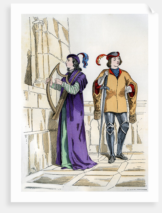 Page and troubadour of the 13th century by Anonymous